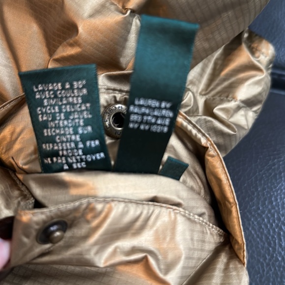 Lauren by Ralph Lauren reversible vest. Navy and aged gold. Size M gently worn - Picture 9 of 10